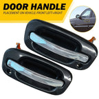 Set of 2 Front Exterior Door Handles for 1999-2006 Chevrolet Silverado Sierra 1500