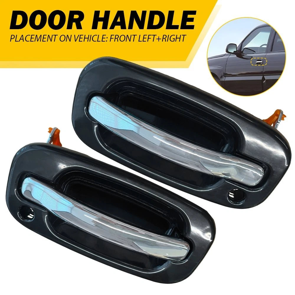 Set of 2 Front Exterior Door Handles for 1999-2006 Chevrolet Silverado Sierra 1500
