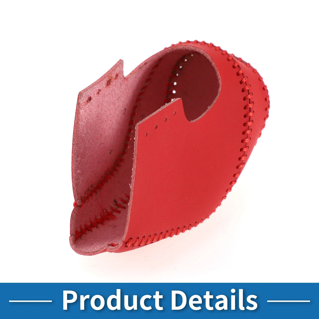 1 Pc Gear Shift Knob Cover for Toyota Camry (2018–2024) Red Faux Leather