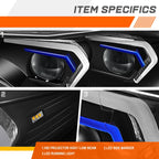 LED HID Projector Black Headlights for BMW 428I 430I 435I 440I M3 (2014–2020)