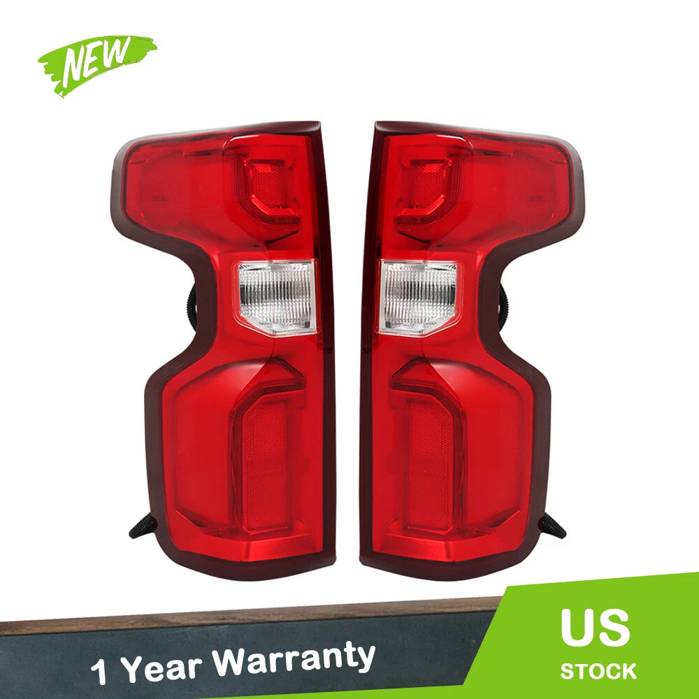Tail Lights Assembly for Chevy Silverado 1500 (2019–2023) Red LED Left+Right