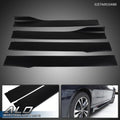Set of 4 Universal Car Side Skirt Extensions for Most Vehicles