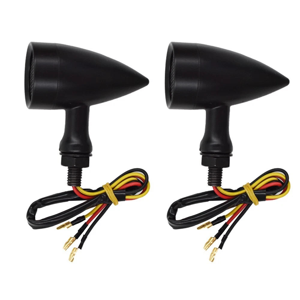 LED Black Red Brake Running Turn Signal Tail Light for Bobber Cafe Motorcycle
