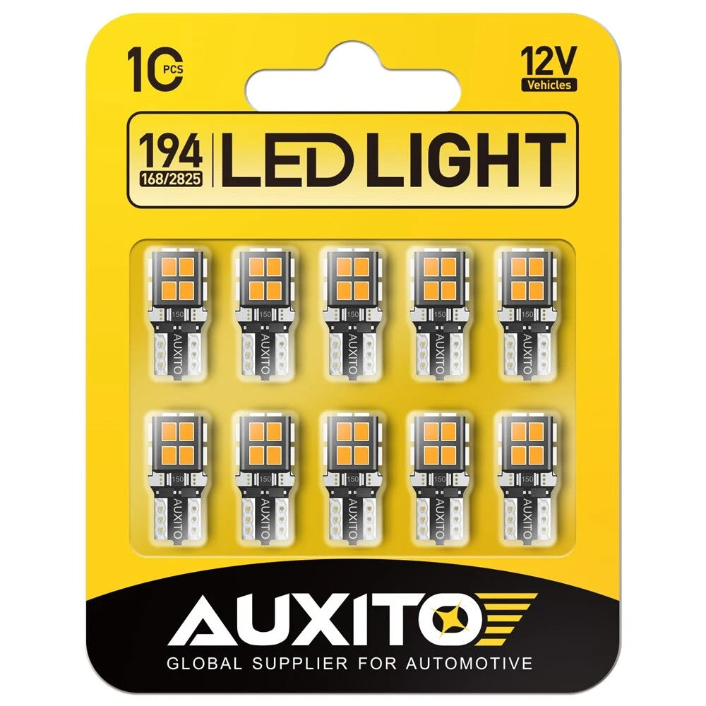 Set of 10 AUXITO Amber Yellow LED License Side Marker Lights for Various Models