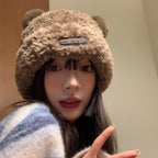 Winter Knitted Beanie for Women with Bear Ears (2023)