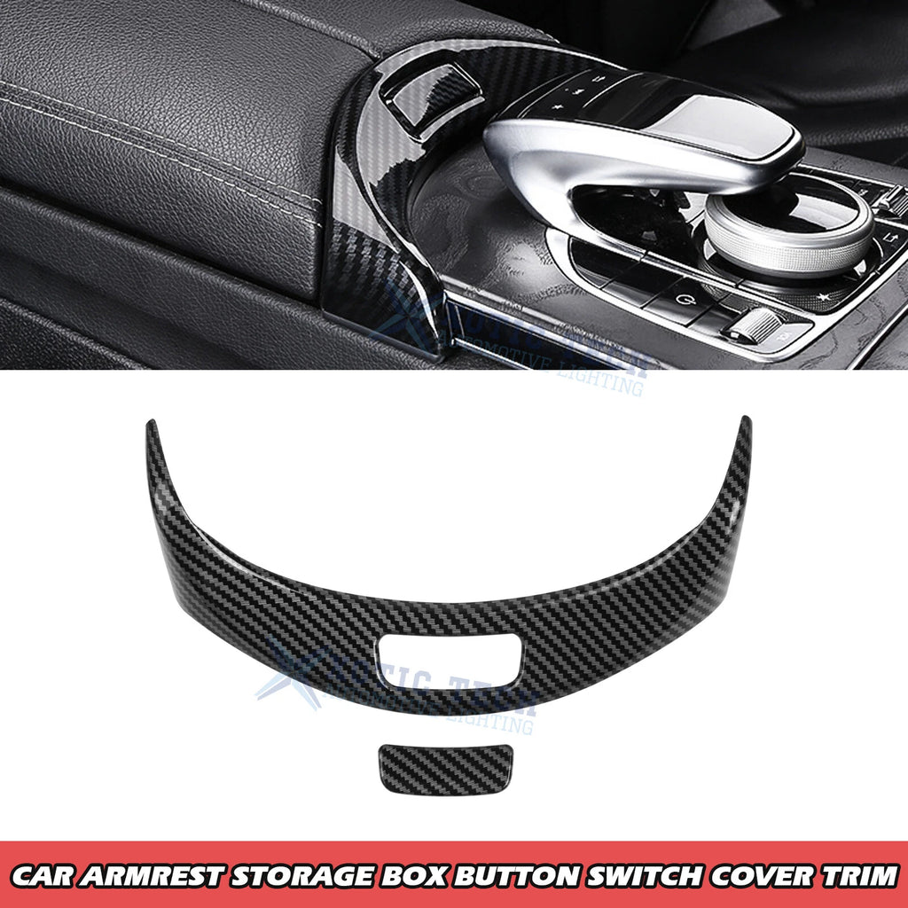 Storage Box Release Button Cover for Mercedes-Benz C-Class & GLC (2015–2022)