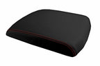 Leather Console Lid Armrest Cover for Dodge Ram (2009–2016) Red Stitch