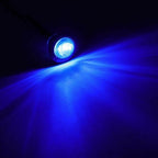Set of 2 Blue LED Marker Side Bullet Light Lamps for Truck Trailer