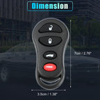 Keyless Entry Remote Key Shell Cover for Jeep & Dodge