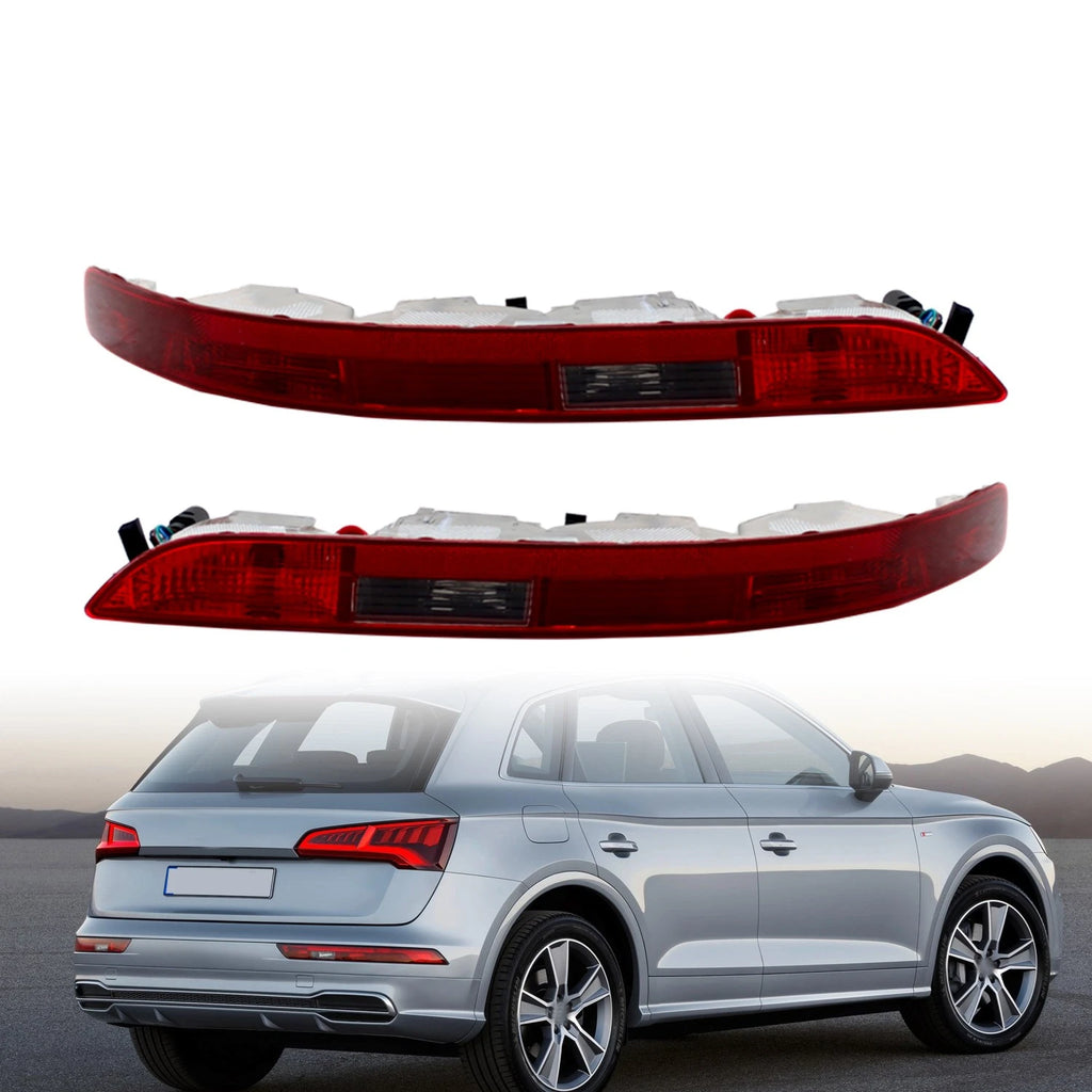 Set of 2 Rear Lower Bumper Tail Light Reverse Stop Lamps for Audi Q5 (2009–2016)