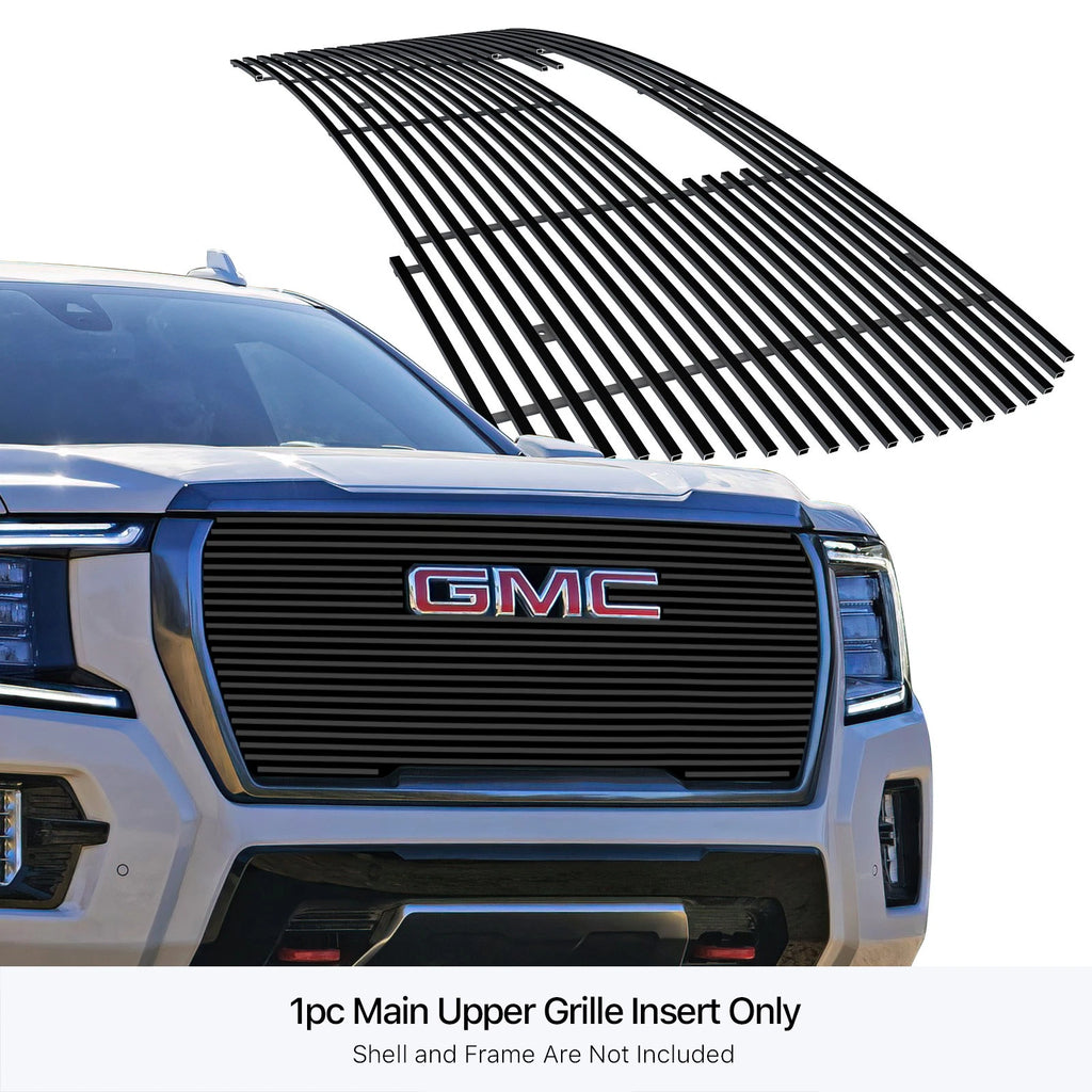 Stainless Steel Black Billet Grille Insert for GMC Yukon (2021-2024)