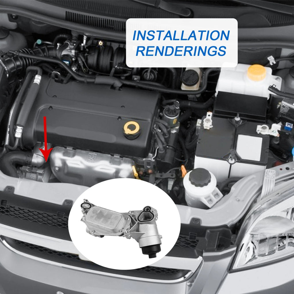 Engine Oil Cooler Filter Housing for Chevy Cruze Aveo (2011-2019)