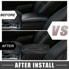 Center Console Cover Pad for Hyundai Tucson 2016-2021 Carbon Fiber Black