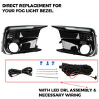 Switchback LED DRL Sequential Fog Lights Bezel for Subaru WRX STI (2018–2021)