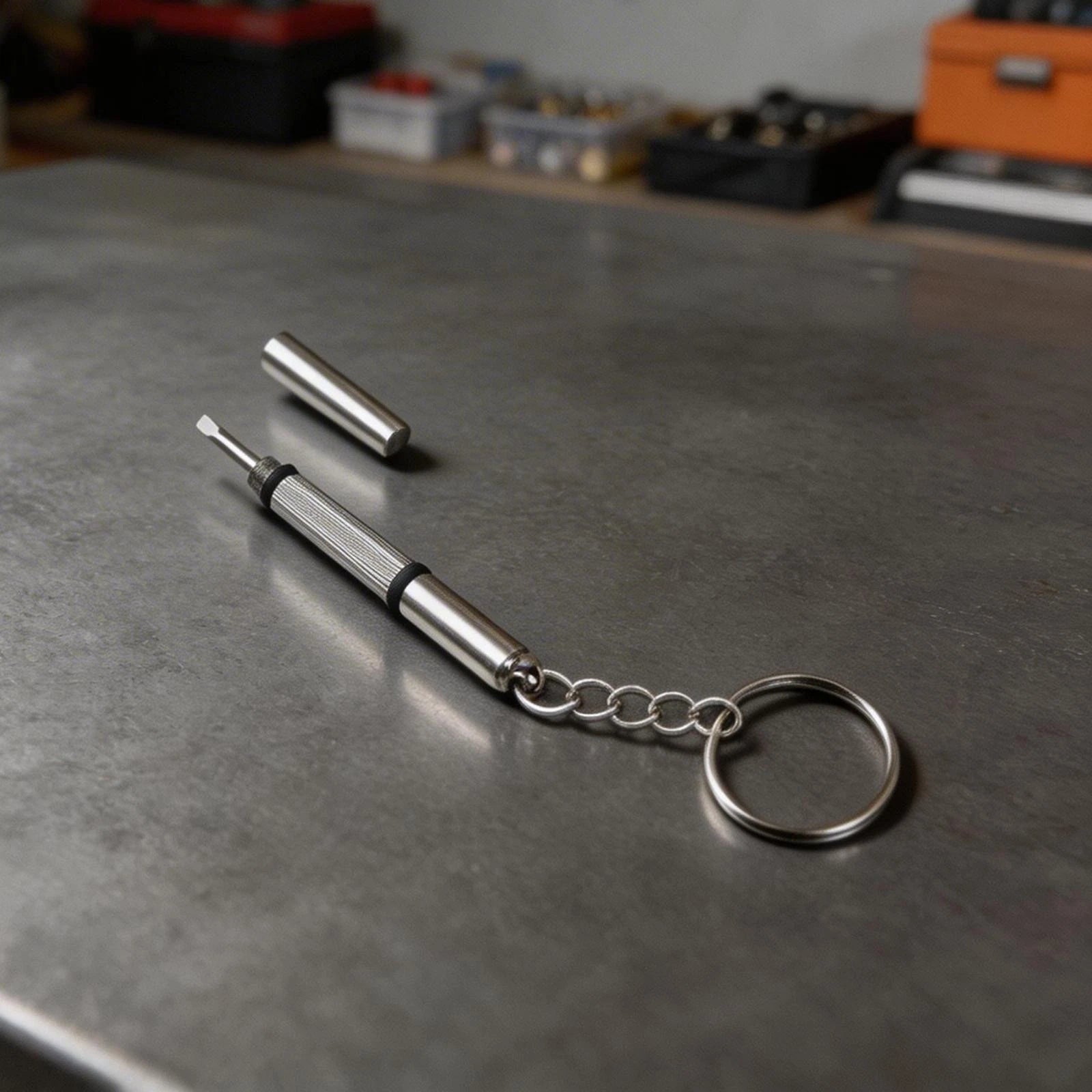 Eyeglass Screwdriver Kit with Keyring - Cross & Flat Head Tool