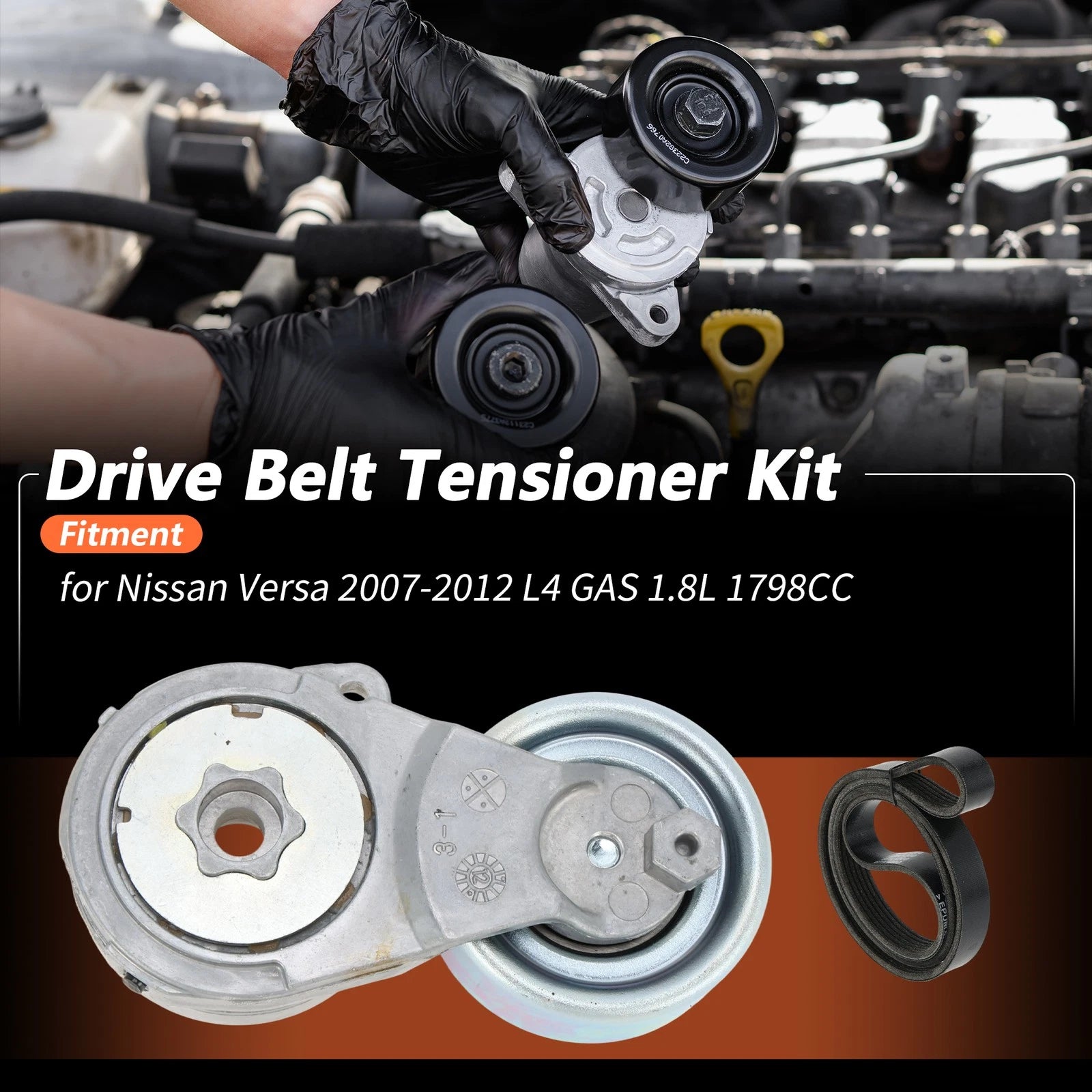 Drive Belt Tensioner Kit for Nissan Versa (2007–2012) 11955ET00A