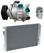A/C Compressor Kit w Condenser for Kia Rio 1.6L (2013–2015)