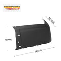 Set of 2 Black Rear Bumper Ends for Chevy Silverado 1500 (2007–2013)
