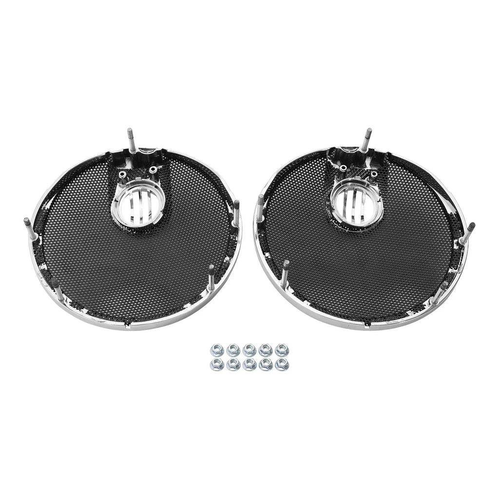 6.5" Saddlebag Speaker Grills for Indian Chieftain, Roadmaster (2014-2024)