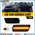 Set of 2 LED Front Side Marker Signal Lights for VW Golf/GTI (2010–2014)