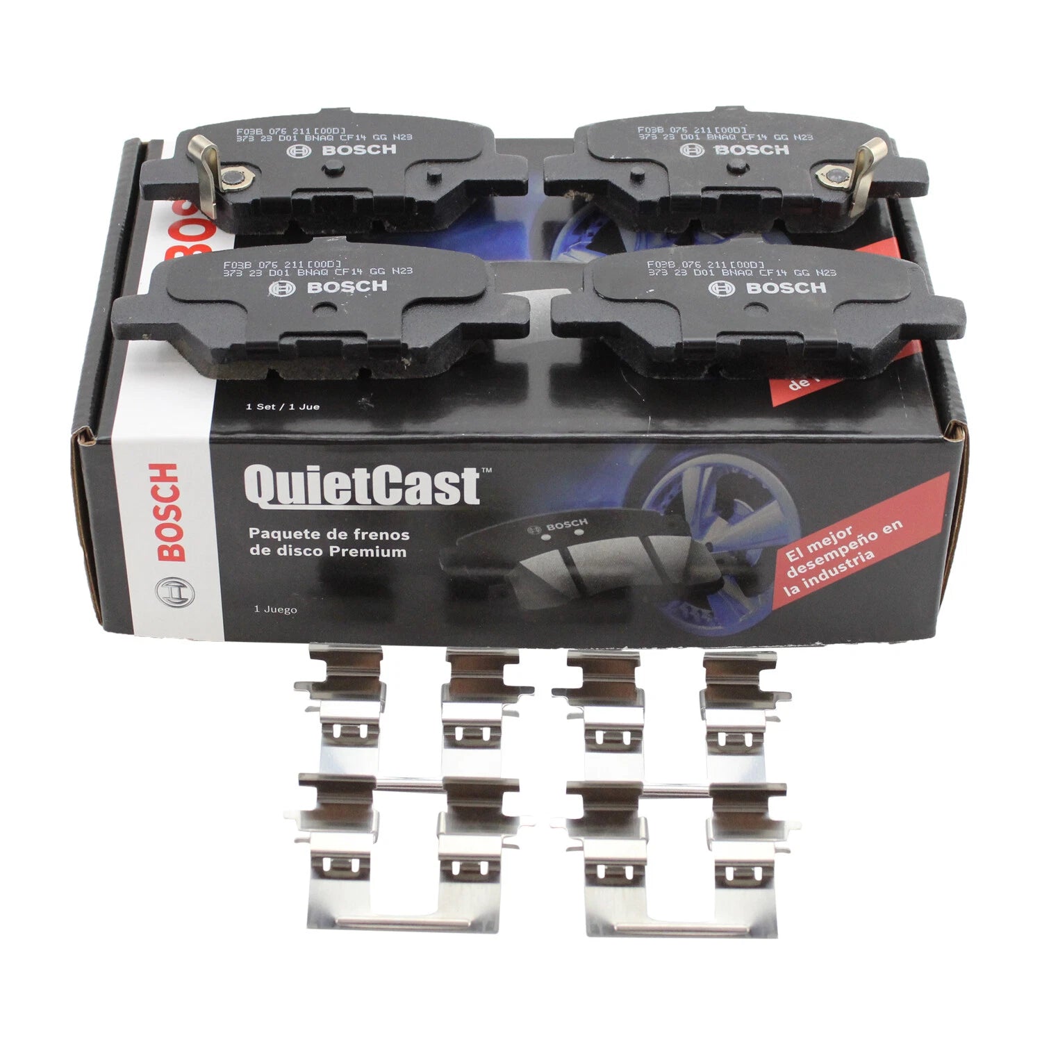 Set of 4 Bosch QuietCast Rear Ceramic Brake Pads for Mitsubishi Outlander Sport (2011–2021)