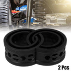 2X Black Coil Spring Rubber Buffer for Ford Chevy (Universal B+ Type)
