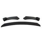 Glossy Black Front Bumper Lip Chin Spoiler Splitter for Universal Car
