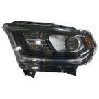 Replacement Black Driver Halogen Headlight Assembly w/Black Bezel