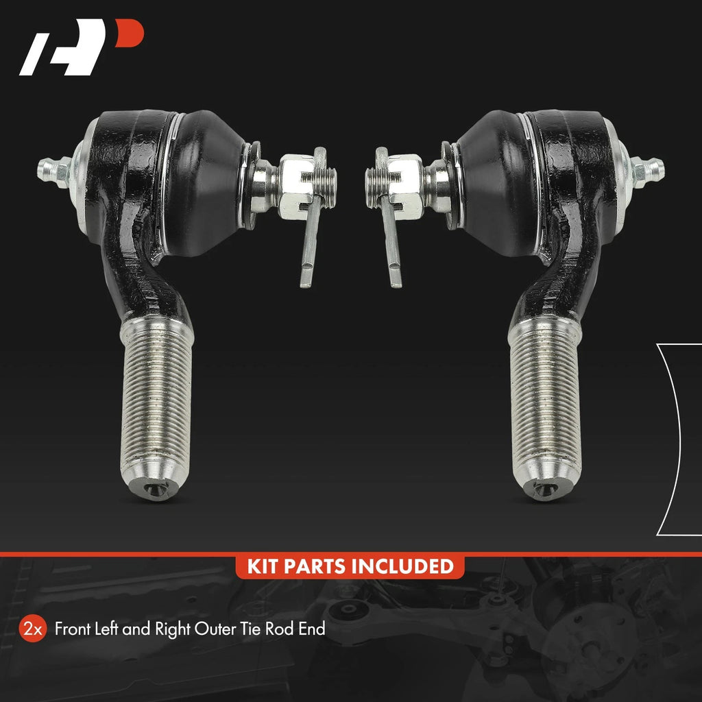 2X Front Outer Tie Rod End with Ball Joint for Nissan Frontier (1998-2004)