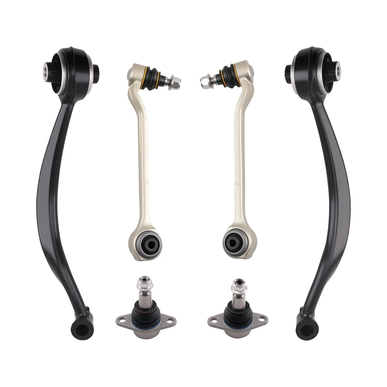 6Pc Front Upper Lower Control Arm Ball Joint Kit for BMW X3 X4 (2011–2018)