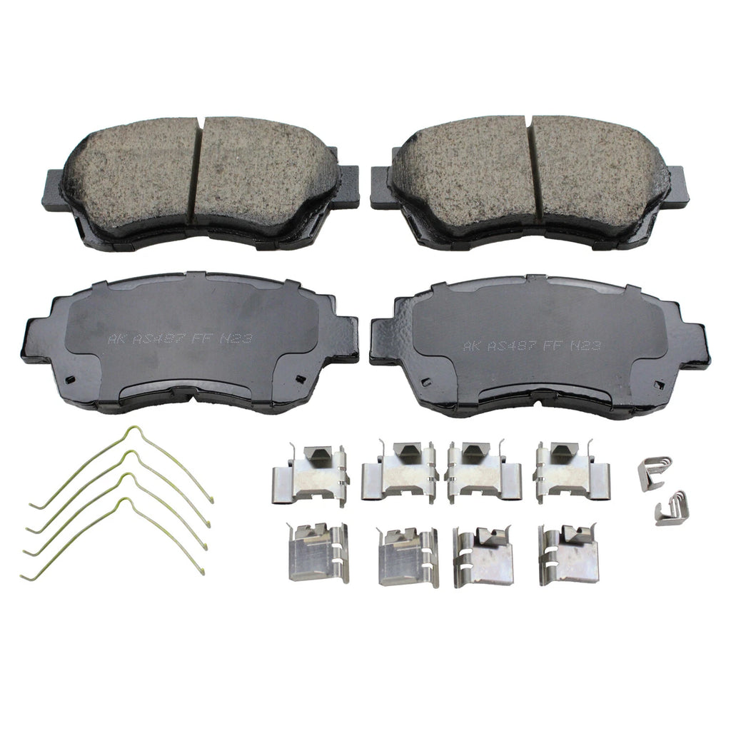 Akebono ProACT Front Ceramic Brake Pads & Hardware for Lexus SC300, Toyota Camry, Sienna (1992–2006)