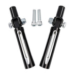 Passenger Footpegs for Harley Softail Fat Boy FLST (2000–2006) Black