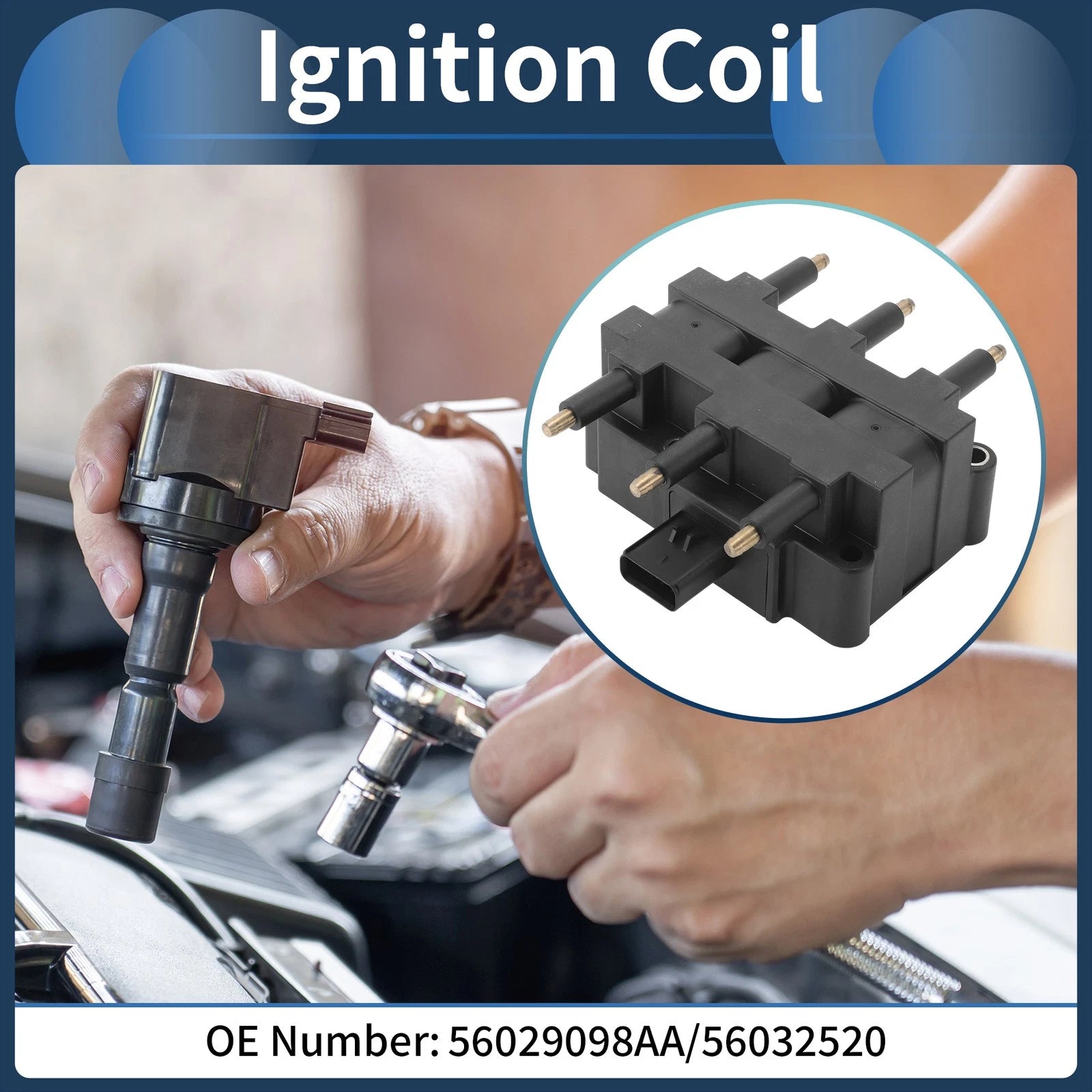 Ignition Coil Pack No.56029098AA for Dodge Ram 2500 (1997–2003)