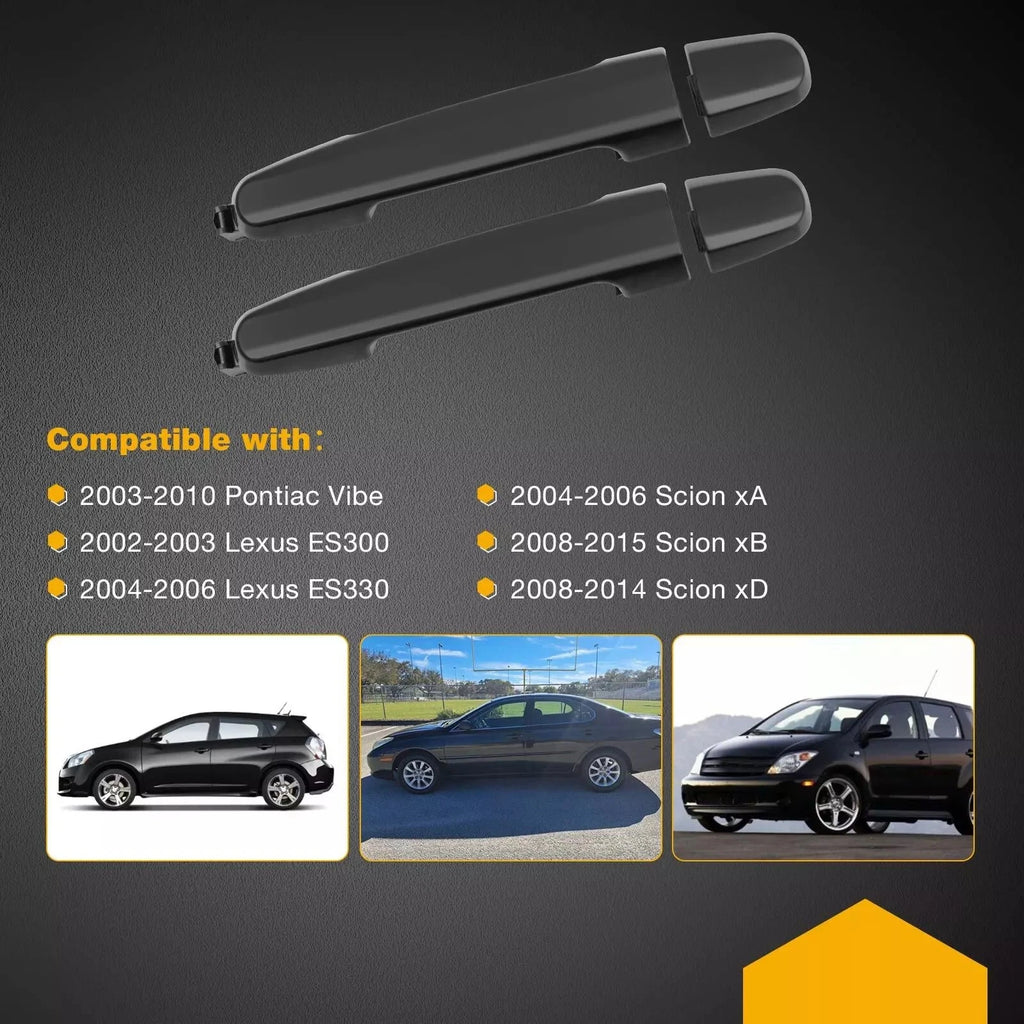 Exterior Door Handle Set for Toyota RAV4 Camry Scion xB xA (2001–2015)