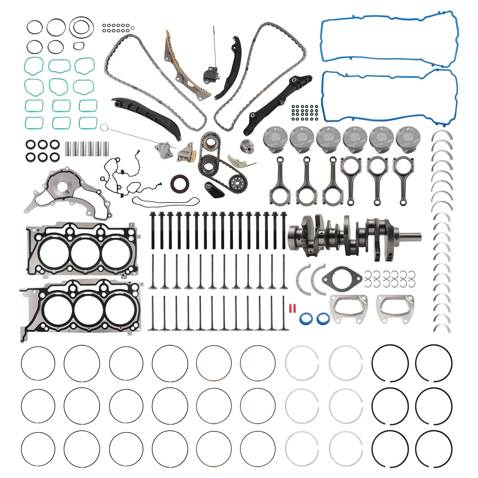 3.6L Engine Rebuild Kit Crank for Dodge Challenger Charger Jeep Wrangler (2011–2016)