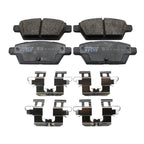 DuraGo Rear Rotor & TRW Pro Ceramic Disc Brake Pad Kit for Fusion MKZ Milan Zephyr (2006–2012)