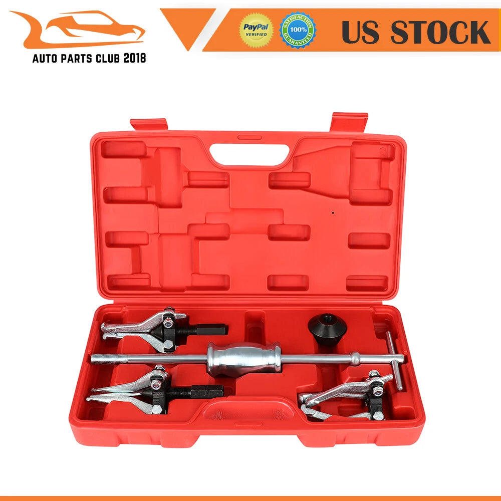 3 Jaw Bearing Puller Set with Slide Hammer for Universal Use (Tool Kit)