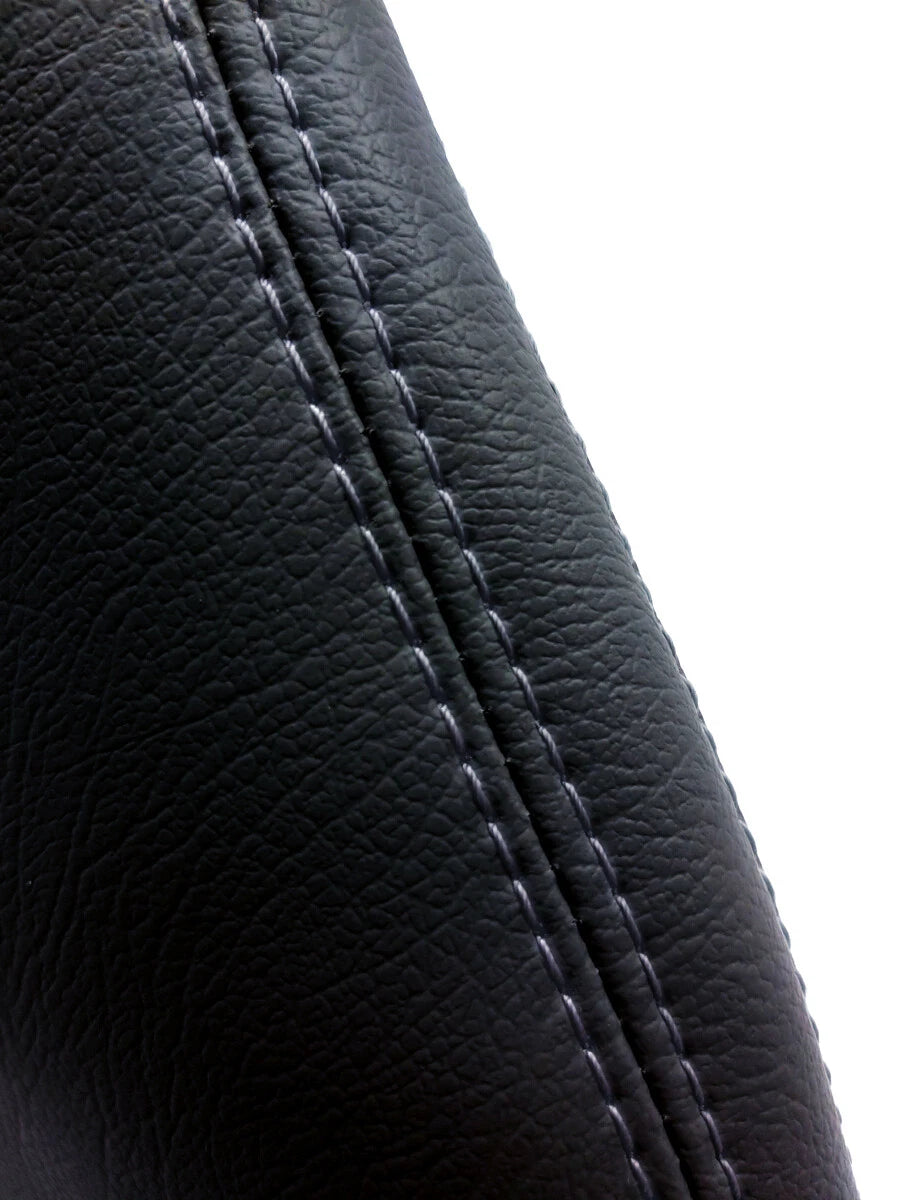 E Brake Boot PVC Leather for Subaru Forester (2014–2018) Black Gray Stitch