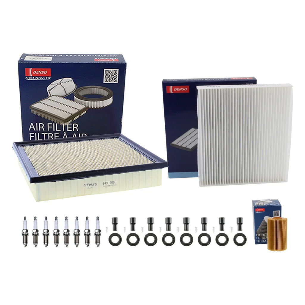 Denso Tune Up Kit 8 Spark Plugs & Boots for Toyota Sequoia Tundra (2014–2015)