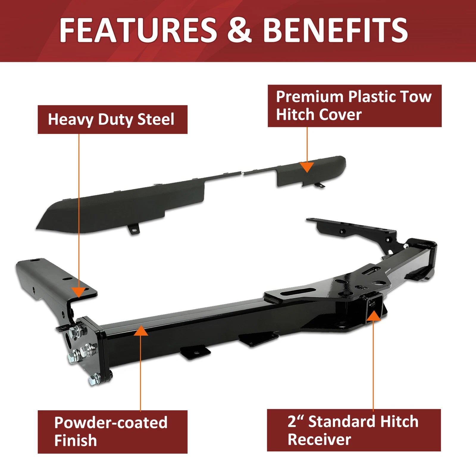 Tow Trailer Hitch Receiver for Toyota Highlander (2014–2019)