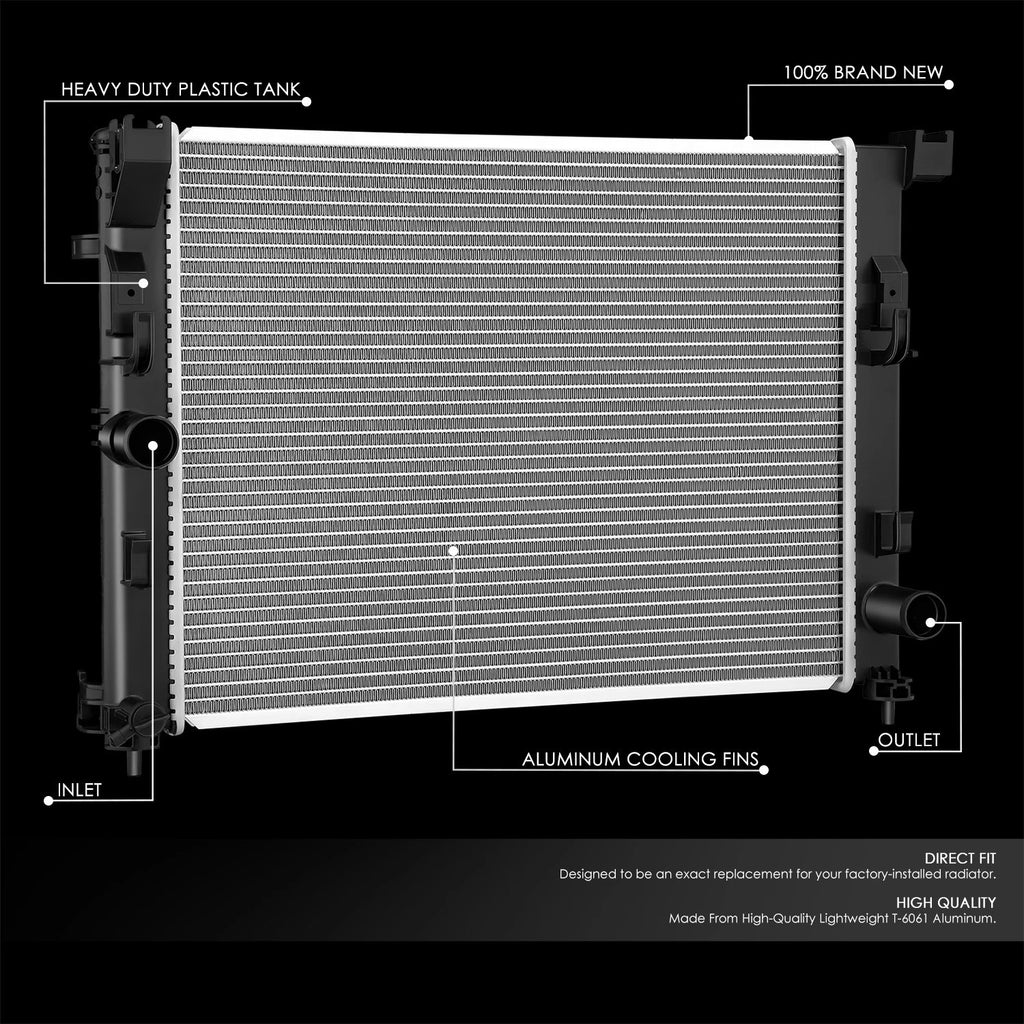 OE Aluminum Core Radiator Replacement for Nissan Sentra (2020–2025) DPI 13852