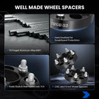 Set of 4 Hubcentric Wheel Spacers for Nissan 350Z 370Z Infiniti FX35 G35 (2003–2020)