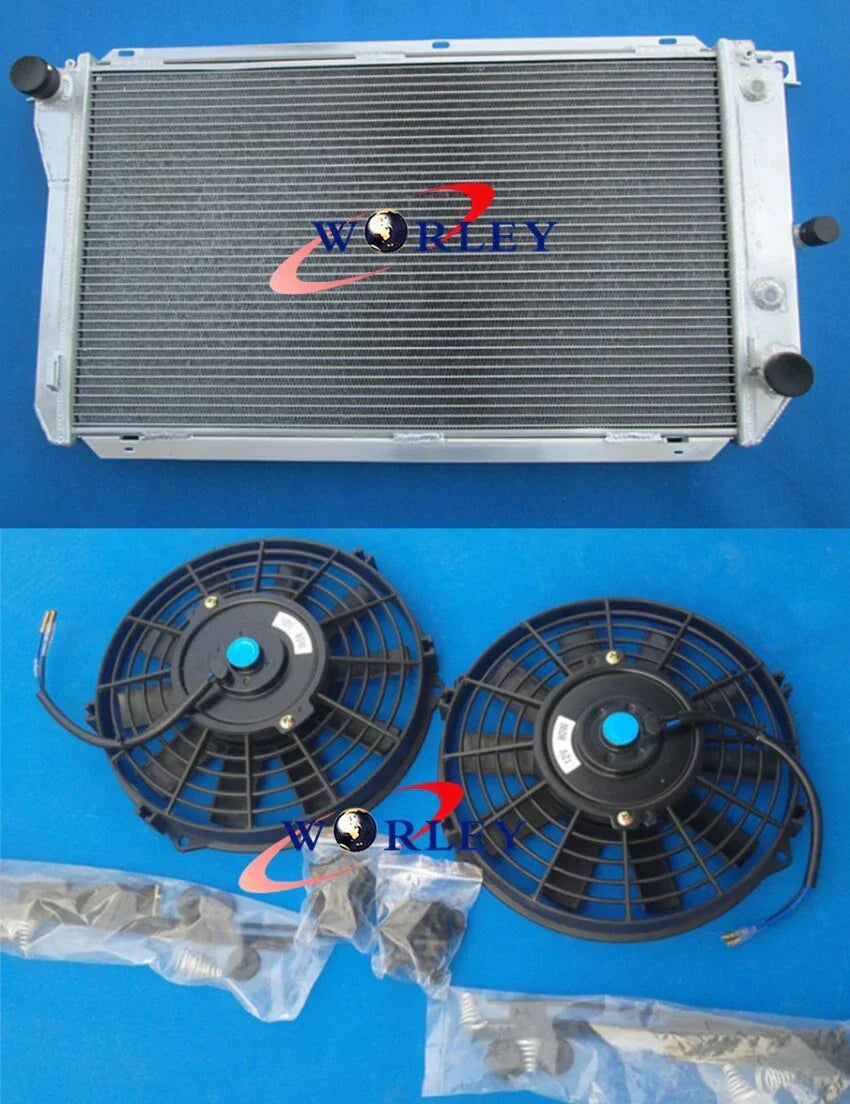 Alu Radiator + Fans for Ford Falcon EF EL 94-98, Fairlane NF NL LTD DF DL 95-98