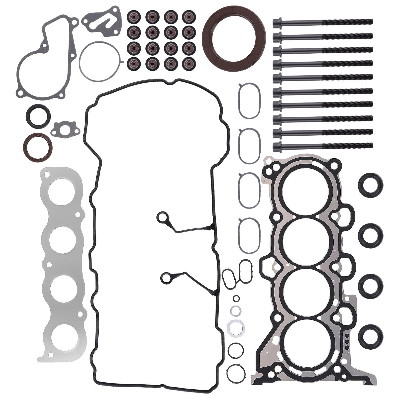 G4NA Engine Gasket Seals Kit w/ Head Bolts for Hyundai Kia Soul (2012–2019)