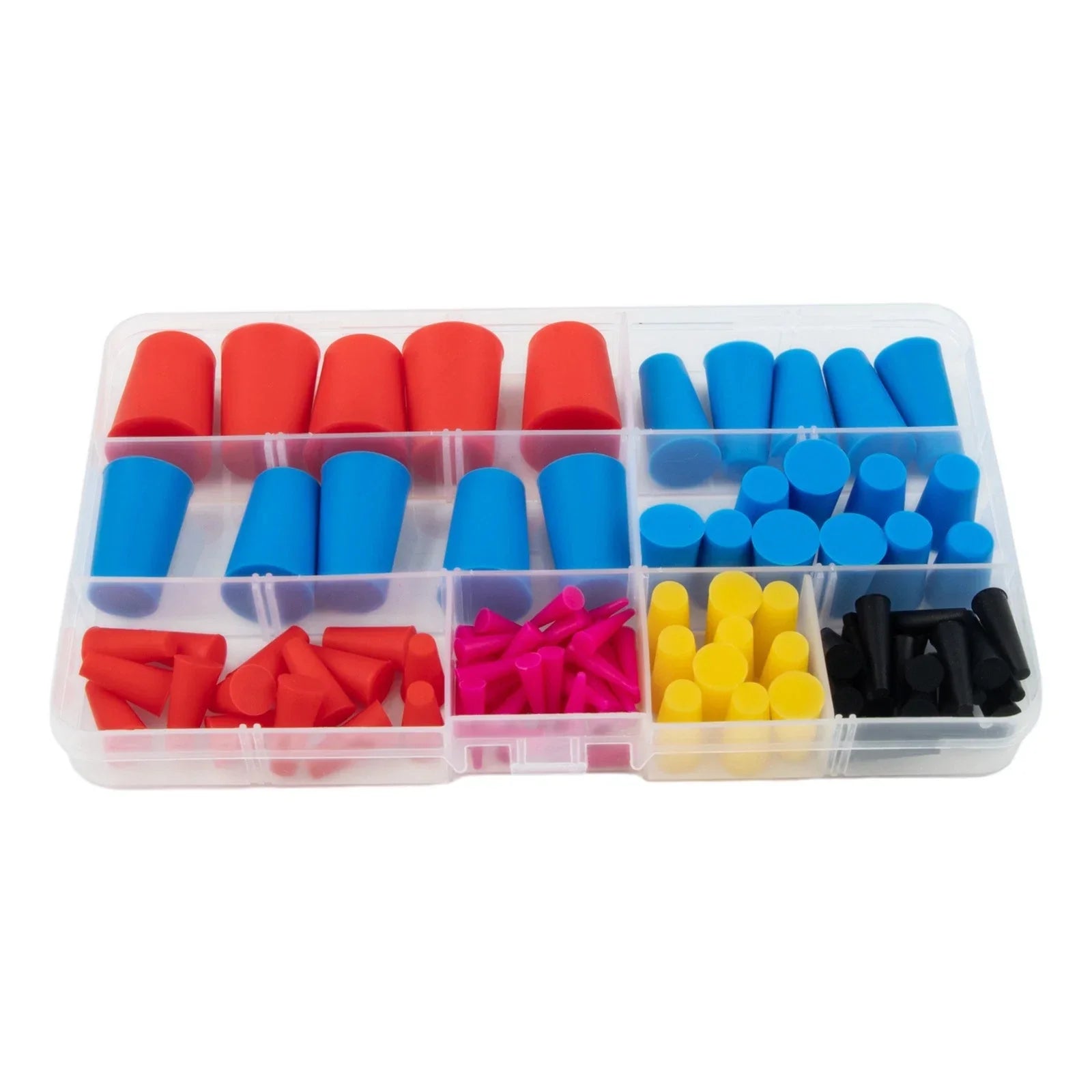 105 Pcs High Temp Masking Powder Coating Silicone Cone Assortment