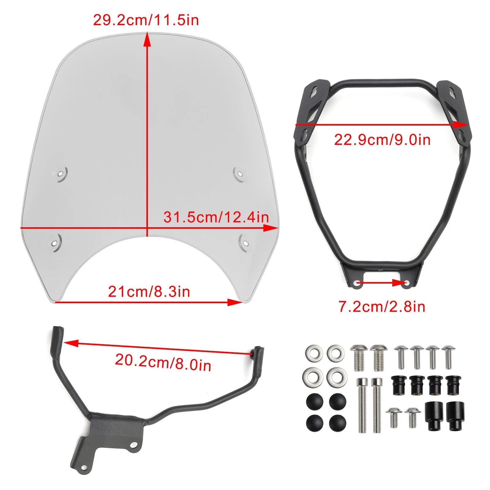 ABS Windshield for Honda GB350 GB350S (2023–2024)