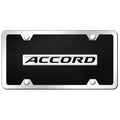 Chrome on Black Acrylic License Plate Kit - Officially Licensed for Honda Accord