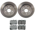 Rear Brake Kit for Lexus IS250 (2006–2013) - ProAct Ceramic Pads, Disc Rotors