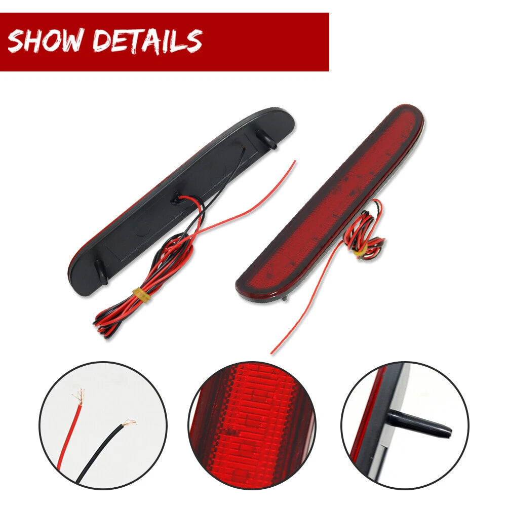 2X Rear Fender Side Marker Lights for Ford Mustang (1994–1998)