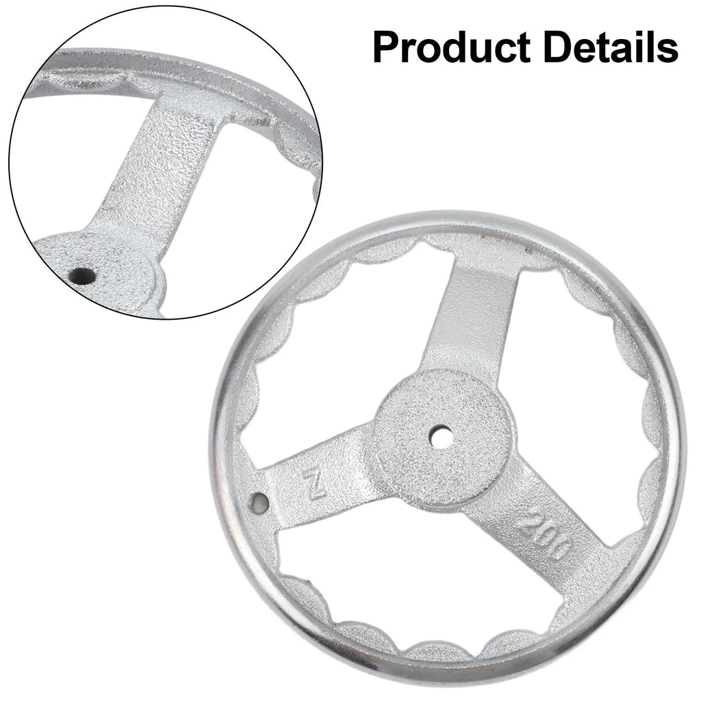 3-Spoke Handwheel for Equipment Upgrade (Oil-resistant, Smooth, Burr-free)